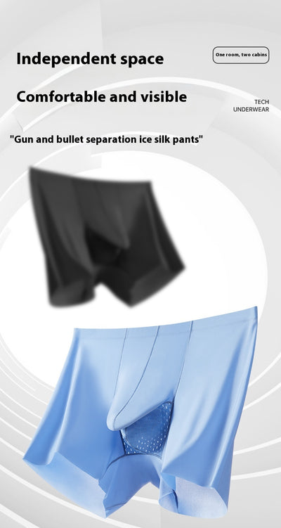 Bóxers Deportivos con Malla Separadora Ice Silk Secado Rápido - Image 13