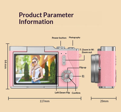 Cámara Digital 4K con Sensor de Alta Resolución para Fotos y Selfies - Image 14