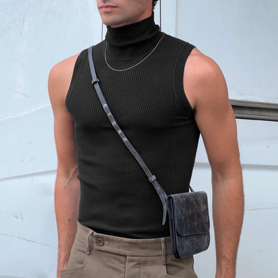 Camiseta Deportiva sin Mangas de Color Sólido para Hombre