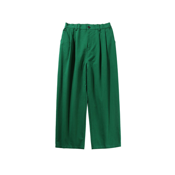 Pantalones Rectos de Algodón Lavado Estilo Japonés para Hombre