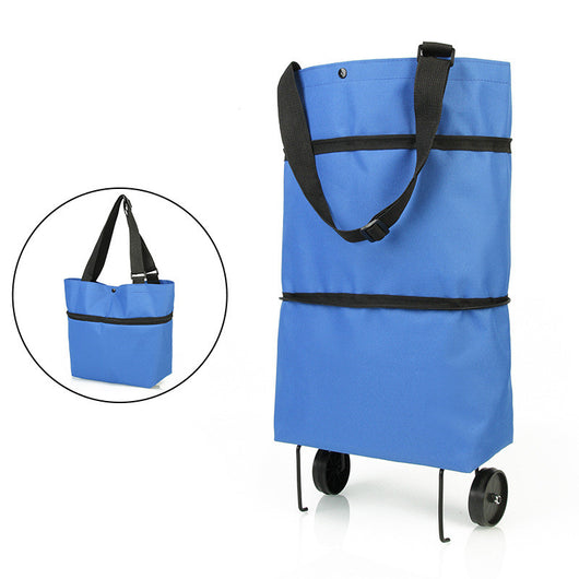 Carrito de Compras Plegable con Ruedas y Bolsas Reutilizables - Image 18