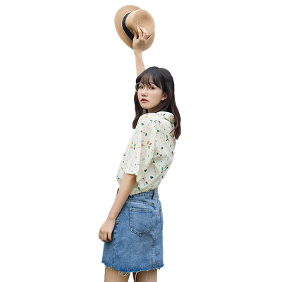 Blusa Retro de Chifón Floral para Primavera y Verano - Image 12