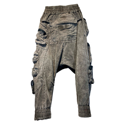 Pantalones Casuales Asimétricos Multi-bolsillos para Hombre - Image 13