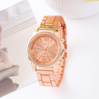 Reloj Pulsera Ginebra Acero Dorado Cuarzo - Image 6