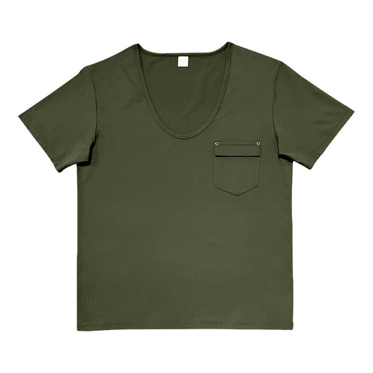 Playera Holgada Casual para Hombre con Cuello Amplio y Mangas Cortas - Image 37