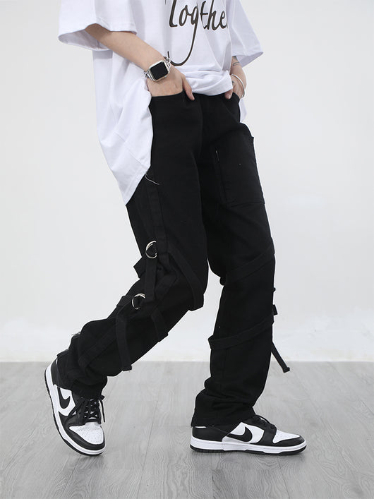 Jeans Rectos Sueltos con Detalle de Cinta - Estilo Urbano - Image 15