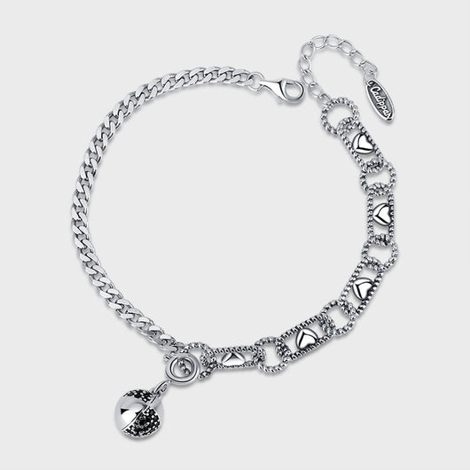 Pulsera Doble Capa Plata 925 Bola de Deseos Negro Hao - Image 4