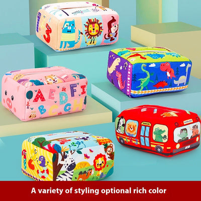 Caja de Juguete con Cordón de Tela para Papel Secante Infantil - Image 3