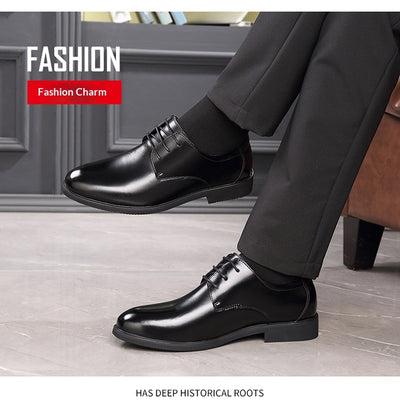 Zapatos Formales de Cuero Genuino para Hombre Talla Extra Grande - Image 14