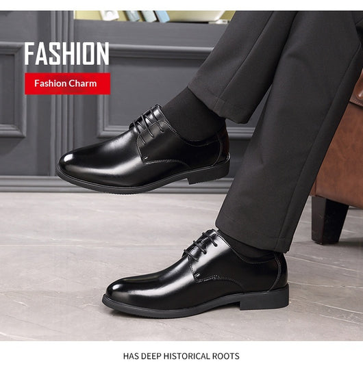 Zapatos Formales de Cuero Genuino para Hombre Talla Extra Grande - Image 14