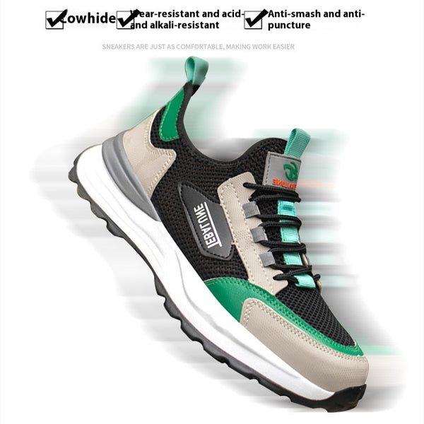 Zapatos de Seguridad con Puntera de Acero - Malla Transpirable y Ligeros