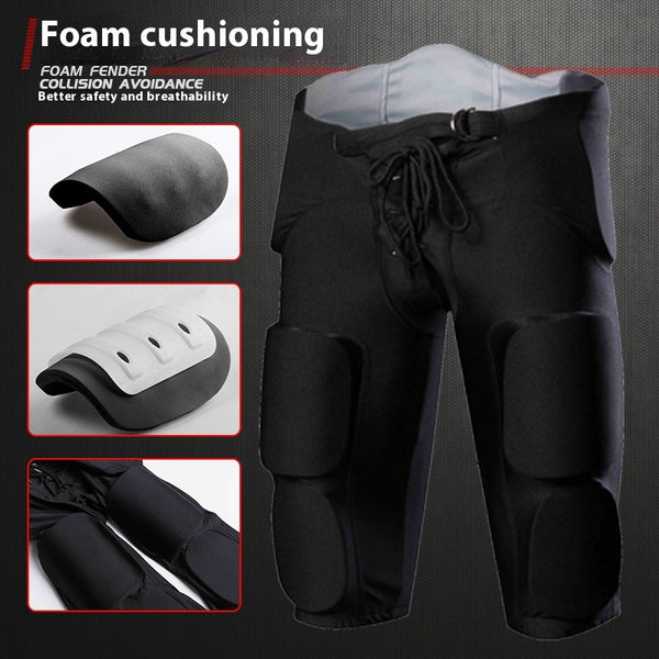 Pantalones de Compresión con Protección Anti-Golpes para Rugby y Hockey