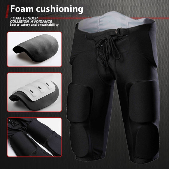 Pantalones de Compresión con Protección Anti-Golpes para Rugby y Hockey