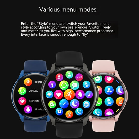 Reloj Inteligente ZW60 Pantalla Redonda con Bluetooth para Deportes - Image 4