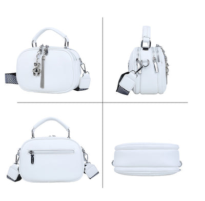 Bolso Cuadrado Pequeño con Costura Decorativa para Mujer - Image 27