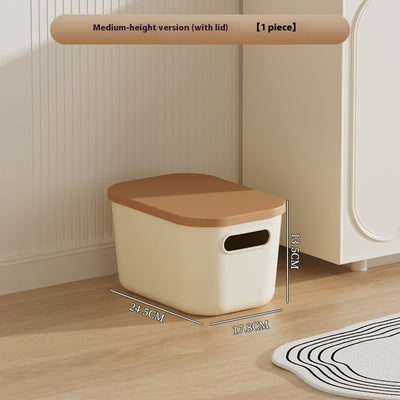 Caja de Almacenamiento Grande con Tapa para Ropa y Accesorios - Diseño Crema - Image 8