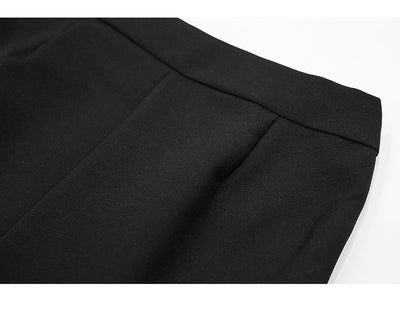 Pantalón Skinny Cropped Cintura Alta Efecto Reductor Negro y Blanco - Image 8