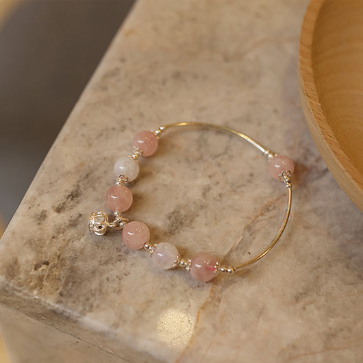 Pulsera de Cristal Moonstone Azul - Cuarzo Madagascar para Amor y Energía Positiva - Image 2