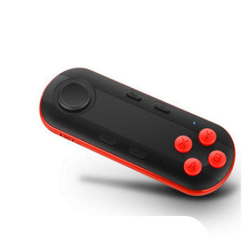 Black and red Bluetooth mobile gaming controller with a joystick and four red action buttons. - Image 7