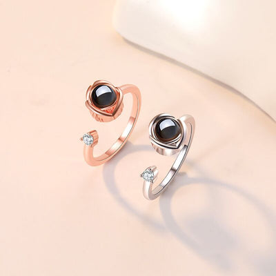 Anillos de Pareja con Proyección Personalizada para Él y Ella - Image 10