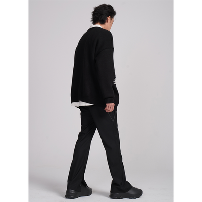 Suéter Pullover Oversized de Jacquard Grueso para Hombre - Image 14