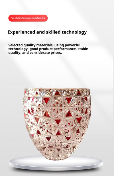 Vaso de Vidrio Tallado a Mano Estilo Japonés Jianghu - Image 11