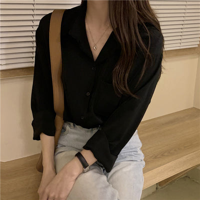Camisa Suelta de Manga Larga Ligera para Mujer - Image 9
