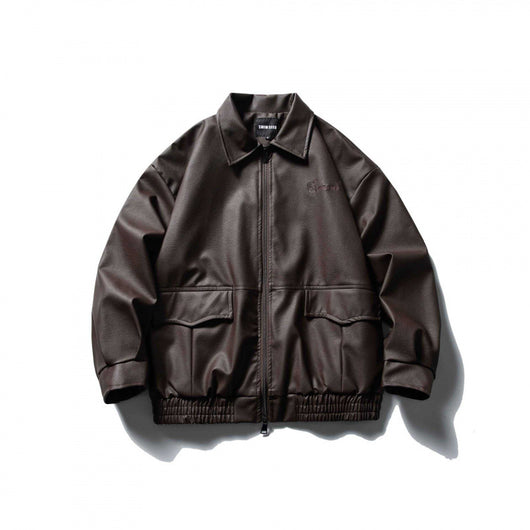 Chaqueta de Cuero para Motociclista - Estilo Clásico Masculino - Image 4