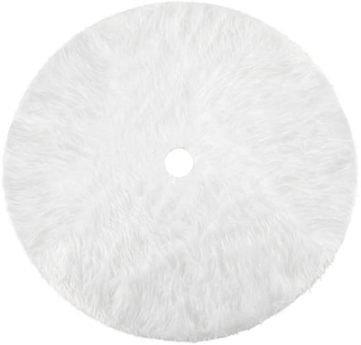 Falda para Árbol de Navidad de Felpa Blanca - Decoración Navideña Premium - Image 14