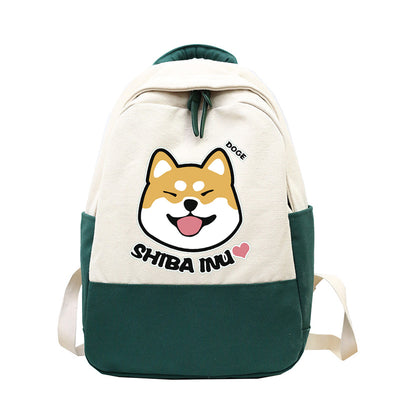 Mochila Canvas Shiba Inu Versátil para Uso Diario - Image 10