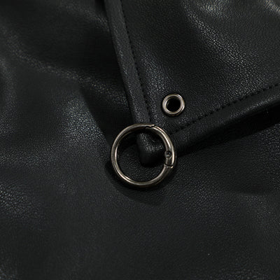 Chaqueta de Cuero PU Estilo Urbano Americano con Algodón - Image 3
