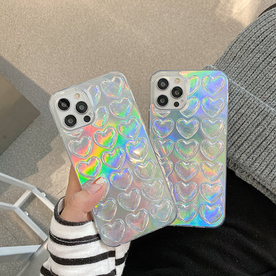 Funda Transparente 3D con Grabado Láser Love para Celular - Image 6