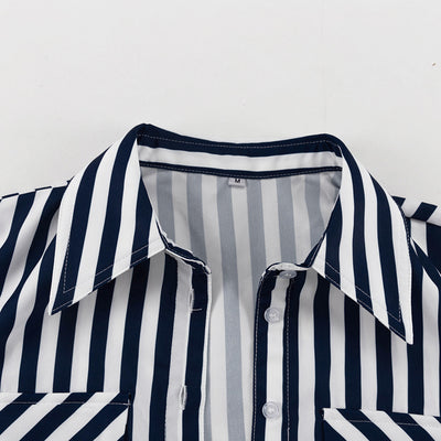 Conjunto de Tres Piezas: Cardigan Rayado, Top Tubo y Pantalón Ancho - Image 16
