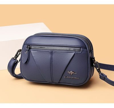 Bolso Bandolera Redondo de Cuero Genuino - Versátil y Elegante - Image 33