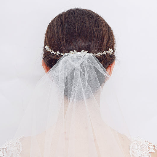 Peineta para Moño con Flores de Cristal - Accesorio Elegante para el Cabello - Image 6