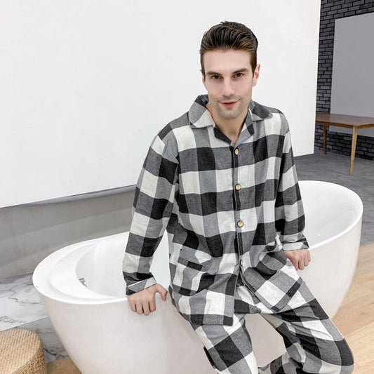 Pijama de Franela Cálido para Hombre