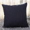 Funda de Almohada de Lino Natural Color Sólido para Sofá y Cama