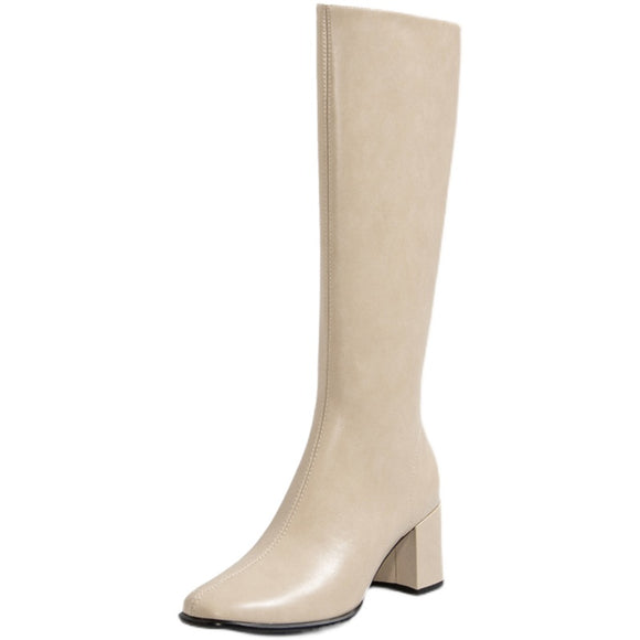 Botas de Cuero Genuino Versátiles para Mujer