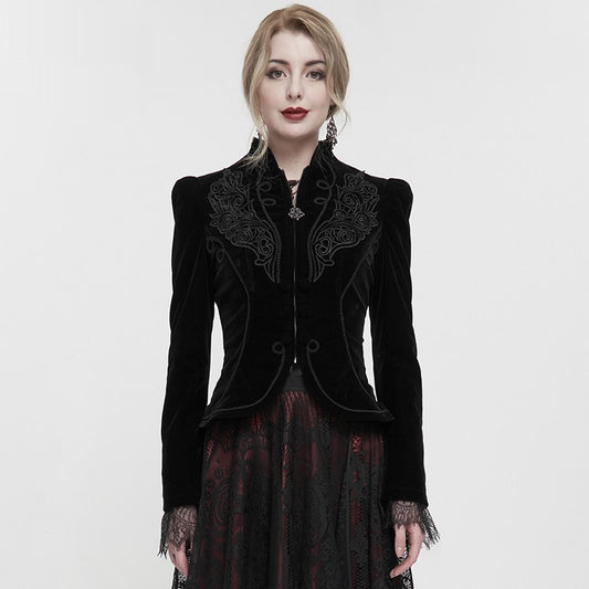 Abrigo Gótico para Presentaciones de Magia - Chaqueta Elegante para Mujeres