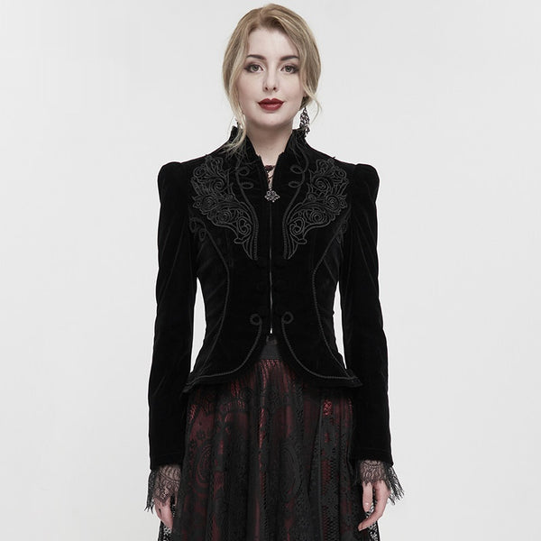 Abrigo Gótico para Presentaciones de Magia - Chaqueta Elegante para Mujeres