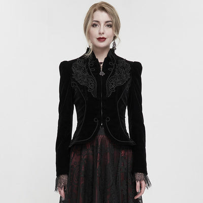 Abrigo Gótico para Presentaciones de Magia - Chaqueta Elegante para Mujeres