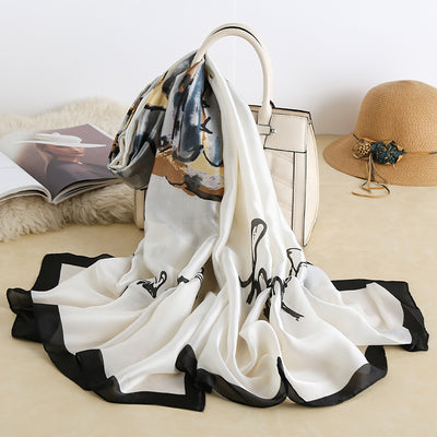 Pareo de Seda Estampado con Protección Solar para Playa - Image 8