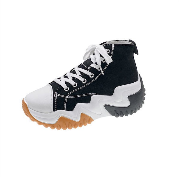 Zapatillas Canvas Plataforma Casual para Mujer