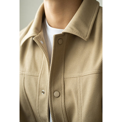 Chaqueta de Trabajo Profesional con Cuello Texturizado en Twill para Hombre - Image 4