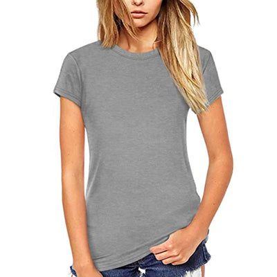 Blusa Clásica de Cuello Redondo Manga Corta - Estilo Europeo - Image 8