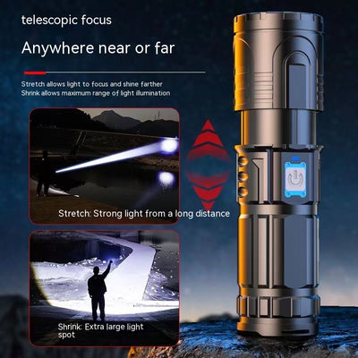Linterna LED Recargable USB para Camping y Senderismo - Image 4