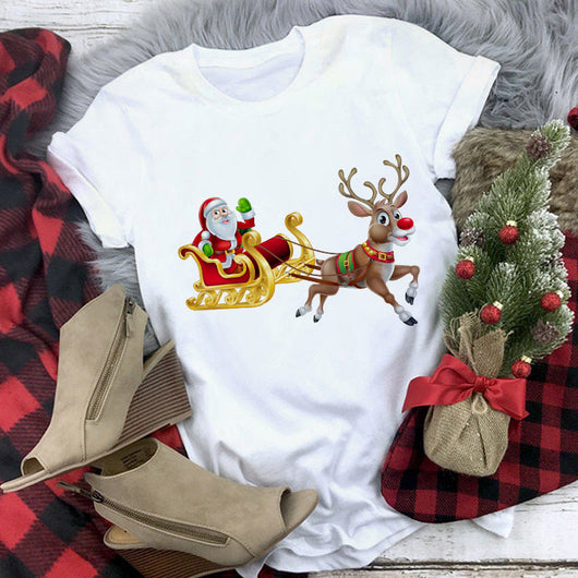 Playera Navideña Estampado Santa Claus - Diseño Casual Unisex - Image 12