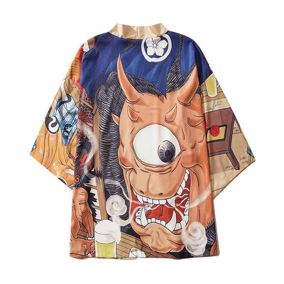 Camisa Casual Hombre Estampado Vaca Manga Japonesa - Image 10
