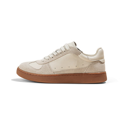 Zapatillas Blancas de Cuero Retro Transpirables Estilo Preppy Casual - Image 4