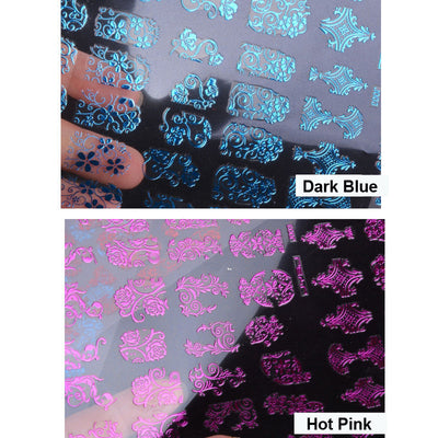 108 Stickers 3D para Uñas en Oro y Plata - Image 12